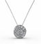 Yolora Dames Ketting met Hanger en Kalpa Camaka Kristal - Zilver kleurig - 18K Wit Verguld - Cadeauverpakking