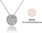 Yolora Dames Ketting met Hanger en Kalpa Camaka Kristal - Zilver kleurig - 18K Wit Verguld - Cadeauverpakking