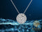 Yolora Dames Ketting met Hanger en Kalpa Camaka Kristal - Zilver kleurig - 18K Wit Verguld - Cadeauverpakking