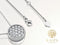 Yolora Dames Ketting met Hanger en Kalpa Camaka Kristal - Zilver kleurig - 18K Wit Verguld - Cadeauverpakking