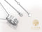 Yolora Dames Ketting met Hanger en Kalpa Camaka Kristallen - Zilver kleurig - 18K Wit Verguld - Cadeauverpakking