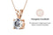 Yolora Dames Ketting met Hanger - Kalpa Camaka Kristal - Rosé kleurig - 18K Roségoud Verguld - Vrouwen Collier Rose Gold - Halsketting - Sieraden - Luxe Giftbox - Geschenkdoos - Cadeau doos - Exclusieve Geschenkverpakking - Mooie Cadeauverpakking