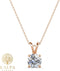 Yolora Dames Ketting met Hanger - Kalpa Camaka Kristal - Rosé kleurig - 18K Roségoud Verguld - Vrouwen Collier Rose Gold - Halsketting - Sieraden - Luxe Giftbox - Geschenkdoos - Cadeau doos - Exclusieve Geschenkverpakking - Mooie Cadeauverpakking