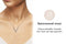 Yolora Dames Ketting met Hanger - Kalpa Camaka Kristallen - Rosé kleurig - 18K Rosé Verguld - Vrouwen Collier Rose Gold - Sieraden - Halsketting - Luxe Giftbox - Geschenkdoos - Cadeau doos - Exclusieve Geschenkverpakking - Mooie Cadeauverpakking
