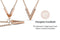 Yolora Dames Ketting met Hanger - Kalpa Camaka Kristallen - Rosé kleurig - 18K Rosé Verguld - Vrouwen Collier Rose Gold - Sieraden - Halsketting - Luxe Giftbox - Geschenkdoos - Cadeau doos - Exclusieve Geschenkverpakking - Mooie Cadeauverpakking