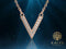 Yolora Dames Ketting met Hanger - Kalpa Camaka Kristallen - Rosé kleurig - 18K Rosé Verguld - Vrouwen Collier Rose Gold - Sieraden - Halsketting - Luxe Giftbox - Geschenkdoos - Cadeau doos - Exclusieve Geschenkverpakking - Mooie Cadeauverpakking