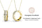 Yolora Dames Ketting met Hanger - Kalpa Camaka Kristallen - Goudkleurig - 18K Geelgoud Verguld - Vrouwen Collier Goud - Sieraden - Halsketting - Luxe Giftbox - Geschenkdoos - Cadeau doos - Exclusieve Geschenkverpakking - Mooie Cadeauverpakking