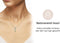 Yolora Dames Ketting met Hanger - Kalpa Camaka Kristallen - Goudkleurig - 18K Geelgoud Verguld - Vrouwen Collier Goud - Sieraden - Halsketting - Luxe Giftbox - Geschenkdoos - Cadeau doos - Exclusieve Geschenkverpakking - Mooie Cadeauverpakking