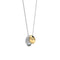 Yolora Dames Ketting met Hanger - Kalpa Camaka Kristallen - Zilver- en kleurig - 18K Wit- en Geel Verguld - Vrouwen Collier Zilver/ - Cadeau doos