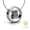 Yolora Dames Ketting met Hartjes Hanger en Kalpa Camaka Kristallen - Zilver kleurig - 18K Wit Verguld - Cadeauverpakking