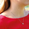 Yolora Dames Ketting met Kalpa Camaka Kristal Hanger - Zilver kleurig - 18K Wit Verguld - Cadeauverpakking