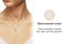 Yolora Dames Ketting met Kalpa Camaka Kristal Hanger - Zilver kleurig - 18K Wit Verguld - Cadeauverpakking