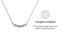 Yolora Dames Ketting met Kalpa Camaka Kristallen - Zilverkleurig - 18K Wit Verguld - Vrouwen Collier Zilver - Sieraden - Halsketting - Luxe Giftbox - Geschenkdoos - Cadeau doos - Exclusieve Geschenkverpakking - Mooie Cadeauverpakking