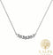 Yolora Dames Ketting met Kalpa Camaka Kristallen - Zilverkleurig - 18K Wit Verguld - Vrouwen Collier Zilver - Sieraden - Halsketting - Luxe Giftbox - Geschenkdoos - Cadeau doos - Exclusieve Geschenkverpakking - Mooie Cadeauverpakking