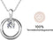 Yolora Dames Ketting met Ronde Hanger - Kalpa Camaka Kristal - Zilverkleurig - 18K Wit Verguld - Vrouwen Collier Zilver - Sieraden - Halsketting - Luxe Giftbox - Geschenkdoos - Cadeau doos - Exclusieve Geschenkverpakking - Mooie Cadeauverpakking