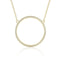 Yolora Dames Ketting met Ronde Hanger - Kalpa Camaka Kristallen - kleurig - 18K Geel Verguld - Vrouwen Collier - Sieraden - Luxe Giftbox - Geschenkdoos - Cadeau doos - Exclusieve Geschenkverpakking - Mooie Cadeauverpakking