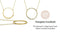 Yolora Dames Ketting met Ronde Hanger - Kalpa Camaka Kristallen - kleurig - 18K Geel Verguld - Vrouwen Collier - Sieraden - Luxe Giftbox - Geschenkdoos - Cadeau doos - Exclusieve Geschenkverpakking - Mooie Cadeauverpakking