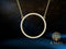 Yolora Dames Ketting met Ronde Hanger - Kalpa Camaka Kristallen - kleurig - 18K Geel Verguld - Vrouwen Collier - Sieraden - Luxe Giftbox - Geschenkdoos - Cadeau doos - Exclusieve Geschenkverpakking - Mooie Cadeauverpakking