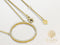 Yolora Dames Ketting met Ronde Hanger - Kalpa Camaka Kristallen - kleurig - 18K Geel Verguld - Vrouwen Collier - Sieraden - Luxe Giftbox - Geschenkdoos - Cadeau doos - Exclusieve Geschenkverpakking - Mooie Cadeauverpakking