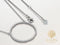 Yolora Dames Ketting met Ronde Hanger - Kalpa Camaka Kristallen - Zilverkleurig - 18K Wit Verguld - Vrouwen Collier Zilver - Sieraden - Luxe Giftbox - Geschenkdoos - Cadeau doos - Exclusieve Geschenkverpakking - Mooie Cadeauverpakking