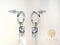 Yolora Dames Oorbellen met Kalpa Camaka Kristallen - Zilverkleurig - 18K Wit Verguld - Vrouwen Oorhangers Zilver - Mooie Cadeauverpakking