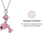 Yolora Kids Ketting - Dolfijn Hanger - Kalpa Camaka Kristallen - Zilver/Roze - 18K Wit Verguld - Kind - Meisjes Collier Zilverkleurig - Sieraden Kinderen - Luxe Giftbox - Geschenkdoos - Cadeau doos - Geschenkverpakking - Cadeauverpakking