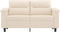 vidaXL - Tweezitsbank - 120 - cm - microvezelstof - beige