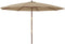 vidaXL - Parasol - met - houten - paal - 400x273 - cm - taupe