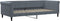 vidaXL - Slaapbank - 90x200 - cm - fluweel - donkergrijs