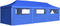 vidaXL - Vouwtent - pop-up - met - 8 - zijwanden - 3x9 - m - blauw