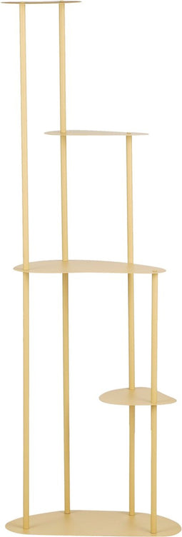 Mica Decorations Fonda Plantentafel - L48 x B27 x H140 cm - Metaal - Lichtgeel
