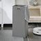 SoBuy BZR123-W - Badkamerkast - Hoge Kolomkast met 2 Planken - Wit