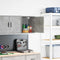 vidaXL - Garage - wandkast - betongrijs - bewerkt - hout