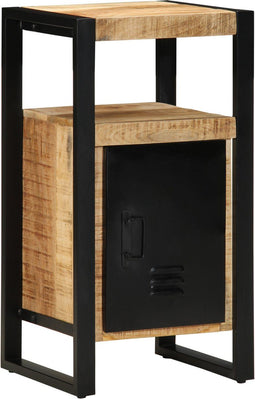 vidaXL - Badkamerkast - 40x35x75 - cm - Massief - Hout - Ruw - Mango