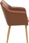 YORKVILLE - Eetkamerstoel - Bruin - Kunstleer