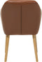 YORKVILLE - Eetkamerstoel - Bruin - Kunstleer
