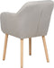 YORKVILLE II - Eetkamerstoel - Taupe - Fluweel
