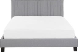 POITIERS - Tweepersoonsbed - Lichtgrijs - 160 x 200 cm - Polyester