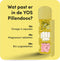 YOS Pillendoos - Pillendoos 1 Dag - Medicijndoosje 1 Dag - Medicijndoos voor Medicatie en/of Supplementen - Pillendoos Grote Vakken - Geproduceerd in Nederland - Geel