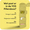 YOS Pillendoos - Pillendoos 7 Dagen - Medicijndoosje 7 Dagen - Medicijndoos voor Medicatie en/of Supplementen - Pillendoos Grote Vakken - Geproduceerd in Nederland - Geel