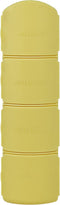 YOS Waterfles - Drinkfles met Pillendoos 1 Dag - Medicijndoos voor Medicatie en/of Supplementen - Medicijndoosje 1 Dag - 4 compartimenten - Waterfles - Waterfles met aankoppelbare Pillendoos 1 Dag - Geel