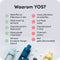 YOS Waterfles - Drinkfles met Pillendoos 1 Dag - Medicijndoos voor Medicatie en/of Supplementen - Medicijndoosje 1 Dag - 4 compartimenten - Waterfles - Waterfles met aankoppelbare Pillendoos 1 Dag - Grijs
