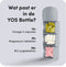 YOS Waterfles - Drinkfles met Pillendoos 1 Dag - Medicijndoos voor Medicatie en/of Supplementen - Medicijndoosje 1 Dag - 4 compartimenten - Waterfles - Waterfles met aankoppelbare Pillendoos 1 Dag - Grijs