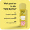 YOS Waterfles - Drinkfles met Pillendoos 1 Dag - Medicijndoos voor Medicatie en/of Supplementen - Medicijndoosje 1 Dag - 4 compartimenten - Waterfles - Waterfles met aankoppelbare Pillendoos 1 Dag - Geel
