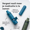 YOS Waterfles - Drinkfles met Pillendoos 4 Dagen - Medicijndoos voor Medicatie en/of Supplementen - Medicijndoosje 4 Dagen - Waterfles - Waterfles met aankoppelbare Pillendoos 4 dagen - Blauw