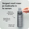 YOS Waterfles - Drinkfles met Pillendoos 7 Dagen - Medicijndoos voor Medicatie en/of Supplementen - Medicijndoosje 7 Dagen - Waterfles - Waterfles met aankoppelbare Pillendoos 7 dagen - Grijs