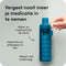 YOS Waterfles - Drinkfles met Pillendoos 7 Dagen - Medicijndoos voor Medicatie en/of Supplementen - Medicijndoosje 7 Dagen - Waterfles - Waterfles met aankoppelbare Pillendoos 7 dagen - Blauw