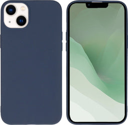 iMoshion Hoesje Geschikt voor iPhone 14 Plus Hoesje Siliconen - iMoshion Color Backcover - Donkerblauw
