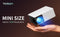 Yoton Y3 Mini Beamer met Wifi en Bluetooth - 7500 Lumen - Compatibel met HDMI, USB, AV, Laptop, Smartphone