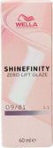 Permanente kleur Wella Shinefinity Nº 09/81 (60 ml)